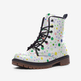 Geometric Casual Leather Lightweight boots